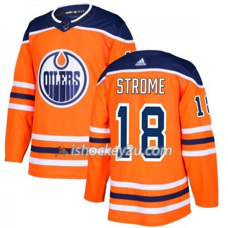 Mænd NHL Edmonton Oilers Trøje Ryan Strome 18 Adidas 2017-2018 Orange Authentic
